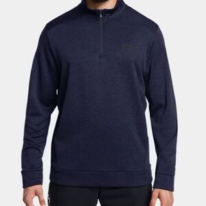 UNDER ARMOUR UA Armour Fleece Twist QZ MENS 1/4 Zip Navy